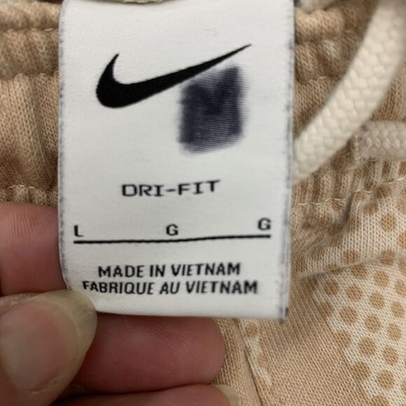 Nike Standard Issue Dri Fit Joggers Sweatpants Mens L Beige Green - Picture 11 of 11